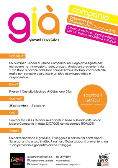 Bando di ”Già - giovani innovazioni”