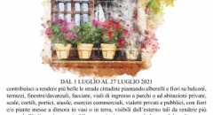 Edizione del Concorso “Il Balcone Più Bello”  dal 1 Luglio al 27 Luglio 2021